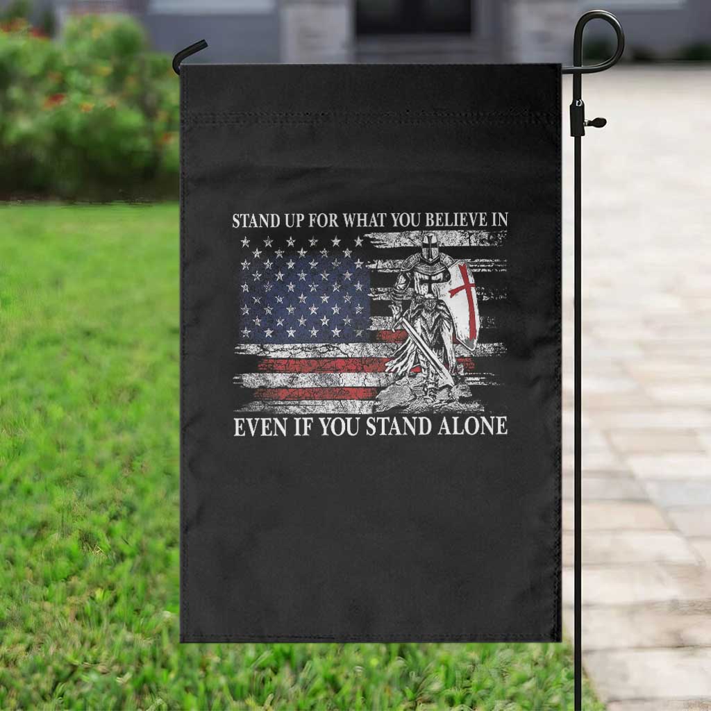 Catholic Knight Templar Garden Flag American Flag Crusader Cross TS10 Print Your Wear