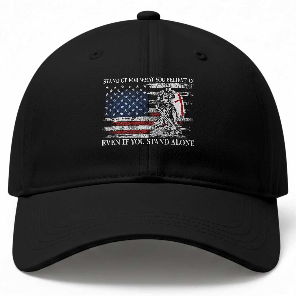 Catholic Knight Templar Baseball Cap American Flag Crusader Cross TS10 Print Your Wear