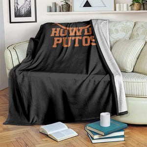 Howdy Putos Throw Blanket Funny Western Cowboy Spanish Slang TS10 Print Your Wear