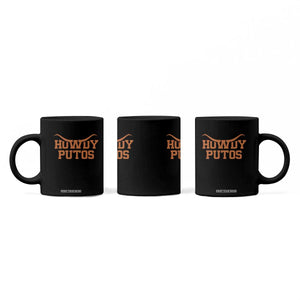 Howdy Putos Coffee Mug Funny Western Cowboy Spanish Slang TS10 Print Your Wear