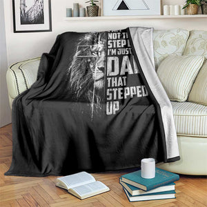 Bonus Dad Throw Blanket Stepdad Gifts From Stepdaughter Stepson Cross Lion Stepped Up Dad TS10 Print Your Wear