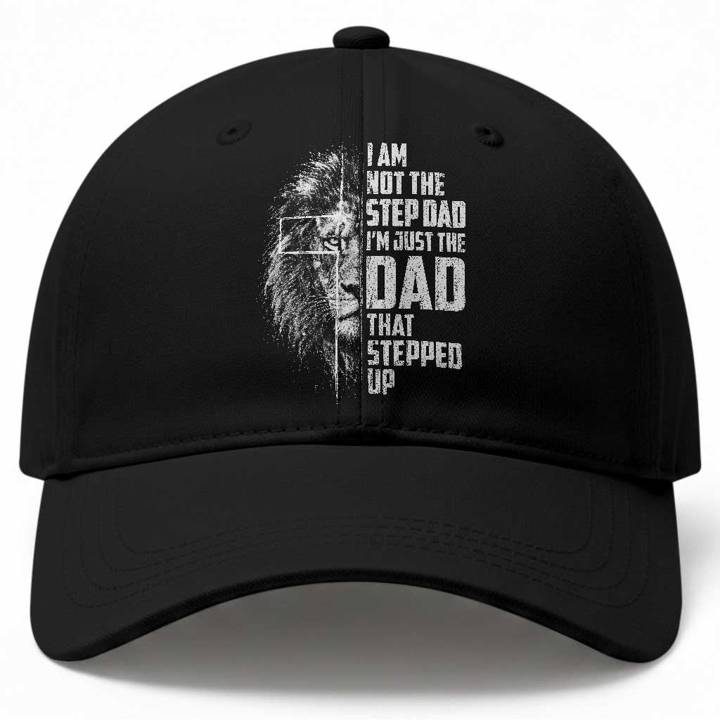 Bonus Dad Baseball Cap Stepdad Gifts From Stepdaughter Stepson Cross Lion Stepped Up Dad TS10 Print Your Wear