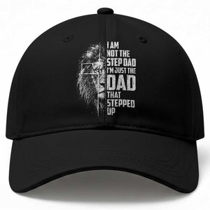 Bonus Dad Baseball Cap Stepdad Gifts From Stepdaughter Stepson Cross Lion Stepped Up Dad TS10 Print Your Wear