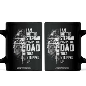 Bonus Dad Coffee Mug Stepdad Gifts From Stepdaughter Stepson Cross Lion Stepped Up Dad TS10 Black Print Your Wear