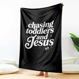 Christian Mom Throw Blanket Chasing Jesus And Toddlers TS10 Print Your Wear