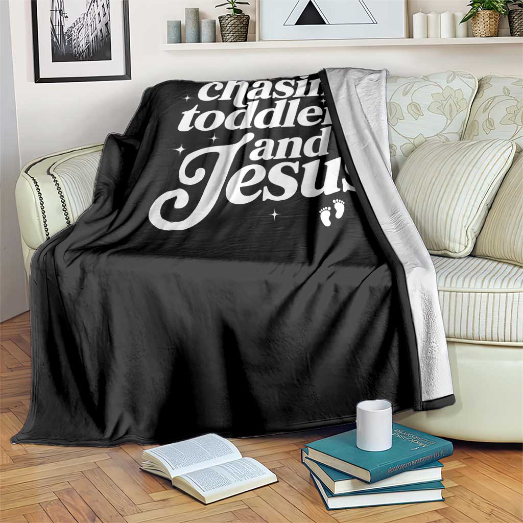 Christian Mom Throw Blanket Chasing Jesus And Toddlers TS10 Print Your Wear