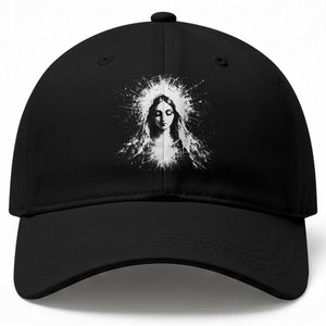 Catholic Virgin Mary Baseball Cap Vintage Marian Face Christian Our Lady TS10 Print Your Wear