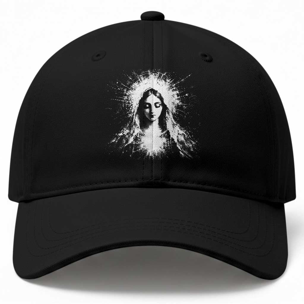 Catholic Virgin Mary Baseball Cap Vintage Marian Face Christian Our Lady TS10 Print Your Wear