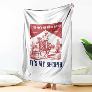 Toddler Baby Boy 2nd Birthday Throw Blanket This Aint My First Rodeo Its My Second TS10 Print Your Wear