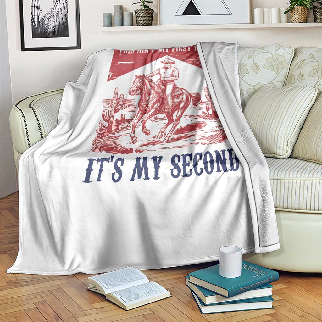Toddler Baby Boy 2nd Birthday Throw Blanket This Aint My First Rodeo Its My Second TS10 Print Your Wear