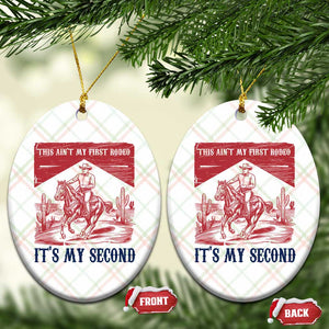 Toddler Baby Boy 2nd Birthday Ceramic Ornament This Aint My First Rodeo Its My Second TS10 Print Your Wear