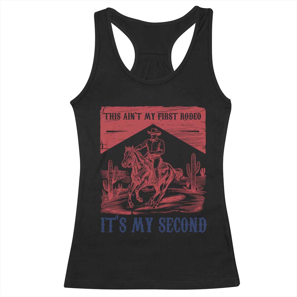 Toddler Baby Boy 2nd Birthday Racerback Tank Top This Aint My First Rodeo Its My Second TS10 Black Print Your Wear