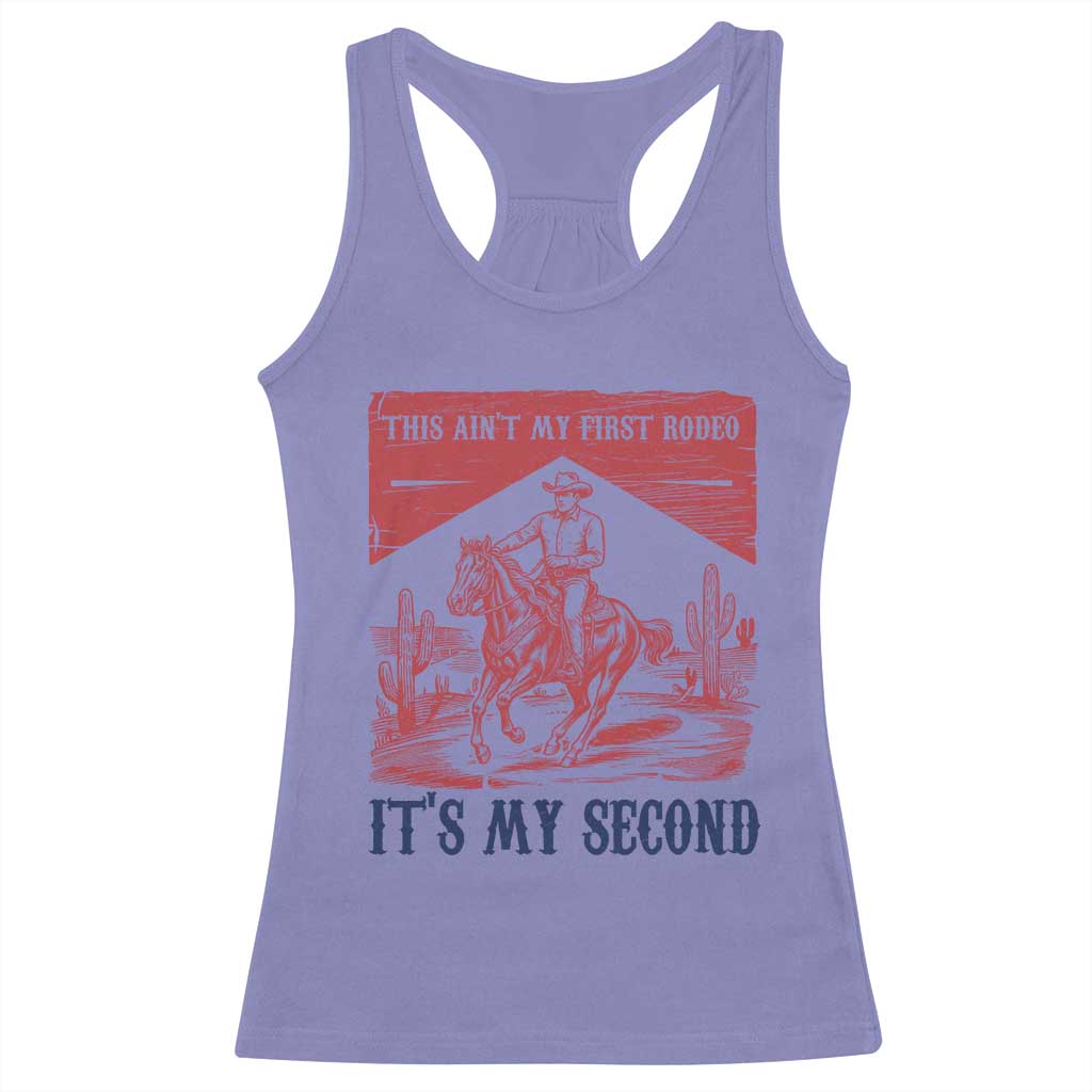 Toddler Baby Boy 2nd Birthday Racerback Tank Top This Aint My First Rodeo Its My Second TS10 Violet Print Your Wear