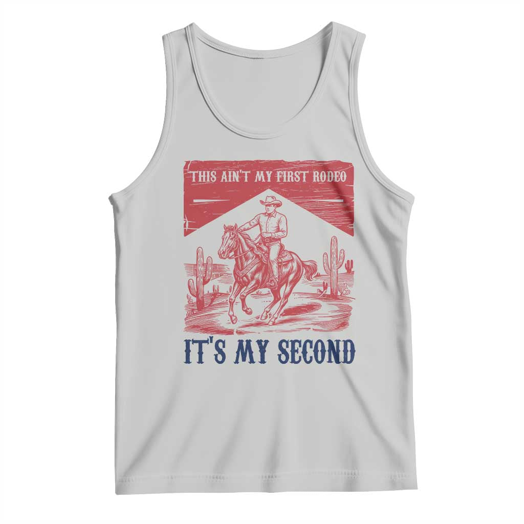 Toddler Baby Boy 2nd Birthday Tank Top This Aint My First Rodeo Its My Second TS10 Ash Print Your Wear