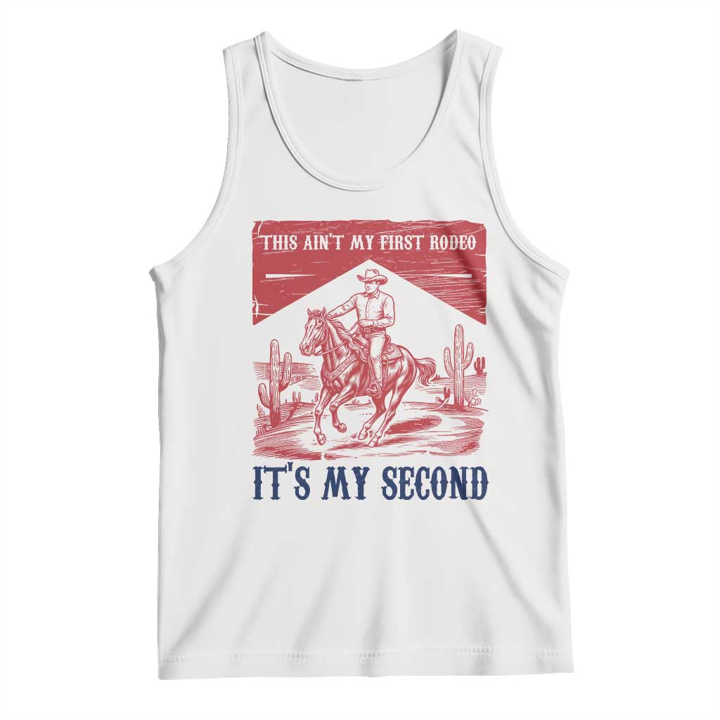 Toddler Baby Boy 2nd Birthday Tank Top This Aint My First Rodeo Its My Second TS10 White Print Your Wear