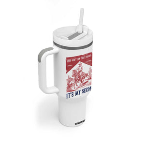 Toddler Baby Boy 2nd Birthday Tumbler With Handle This Aint My First Rodeo Its My Second TS10 Print Your Wear