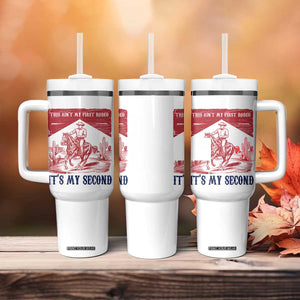 Toddler Baby Boy 2nd Birthday Tumbler With Handle This Aint My First Rodeo Its My Second TS10 Print Your Wear