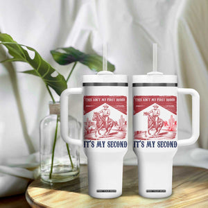 Toddler Baby Boy 2nd Birthday Tumbler With Handle This Aint My First Rodeo Its My Second TS10 Print Your Wear