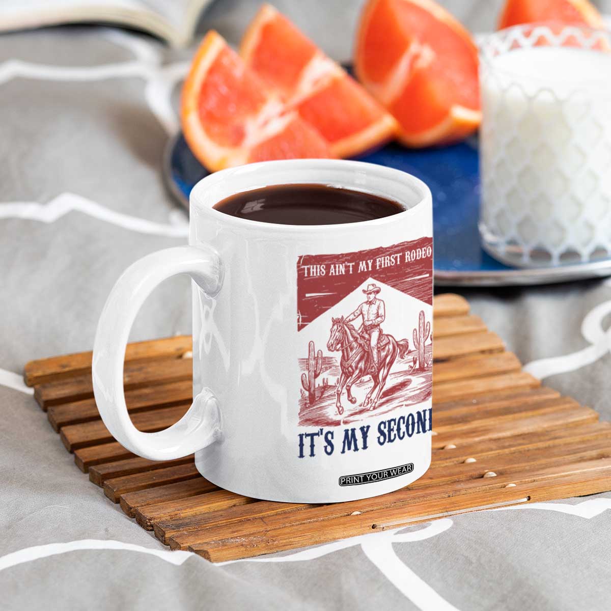 Toddler Baby Boy 2nd Birthday Coffee Mug This Aint My First Rodeo Its My Second TS10 Print Your Wear