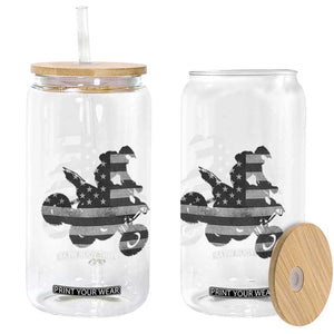 Cool ATV Glass Can Quad 4 Wheeler ATV Riding American Flag TS10 Print Your Wear