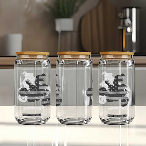 Cool ATV Glass Can Quad 4 Wheeler ATV Riding American Flag TS10 Print Your Wear