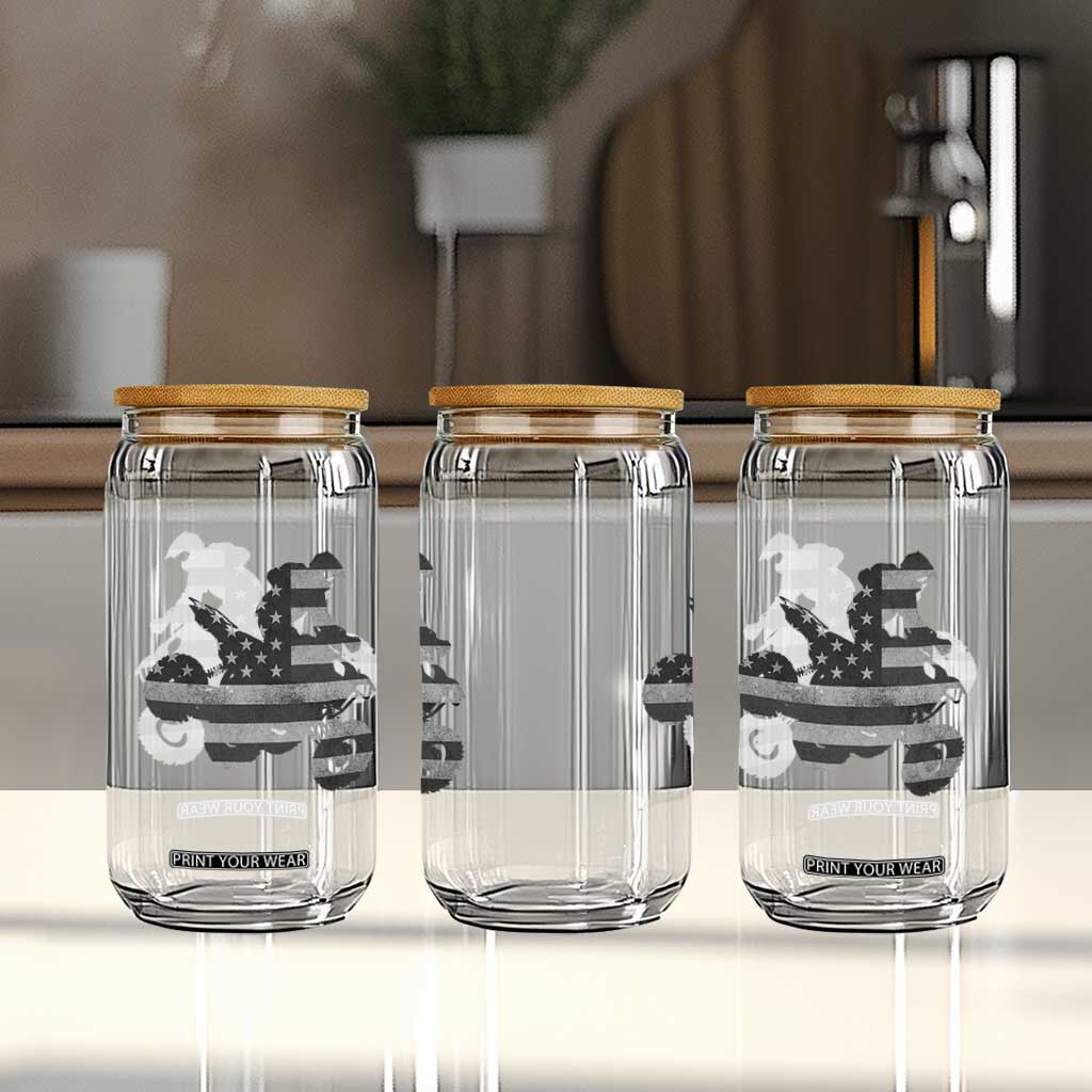 Cool ATV Glass Can Quad 4 Wheeler ATV Riding American Flag TS10 Print Your Wear