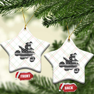 Cool ATV Ceramic Ornament Quad 4 Wheeler ATV Riding American Flag TS10 Print Your Wear
