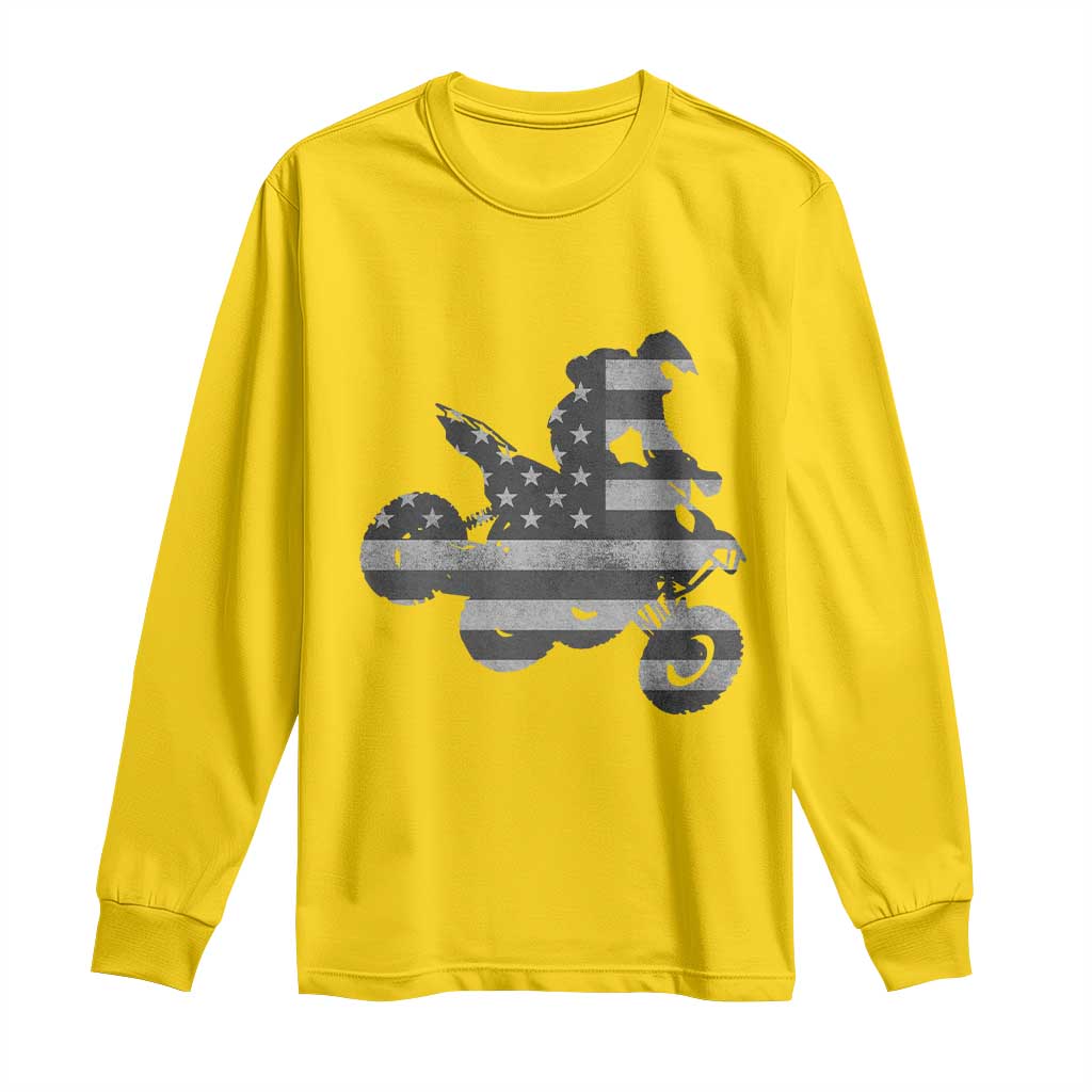 Cool ATV Long Sleeve Shirt Quad 4 Wheeler ATV Riding American Flag TS10 Daisy Print Your Wear