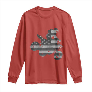 Cool ATV Long Sleeve Shirt Quad 4 Wheeler ATV Riding American Flag TS10 Red Print Your Wear