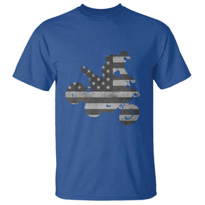 Cool ATV T Shirt Quad 4 Wheeler ATV Riding American Flag TS10 Royal Blue Print Your Wear