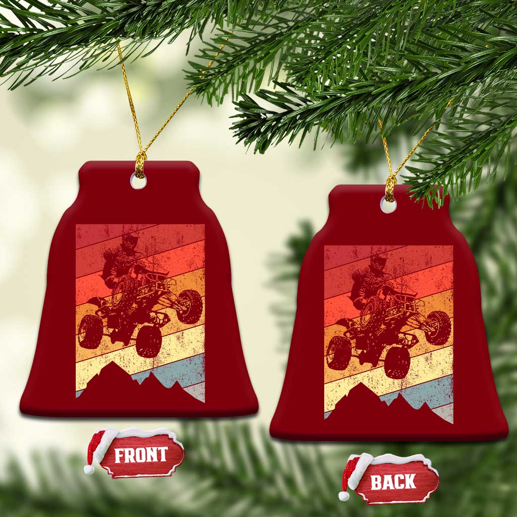 Vintage All-Terrain Vehicles Ceramic Ornament Retro 4 Wheeler ATV Riding Quadrider TS10 Print Your Wear