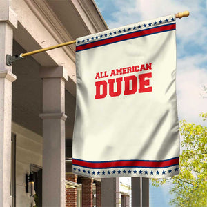 4th of July All American Dude Garden Flag TS10 Modern Beige Red Print Your Wear