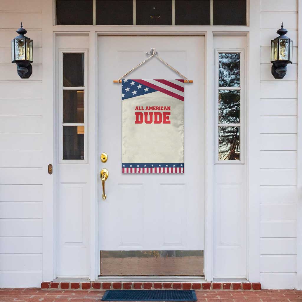 4th of July All American Dude Garden Flag TS10 Print Your Wear
