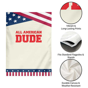 4th of July All American Dude Garden Flag TS10 Print Your Wear