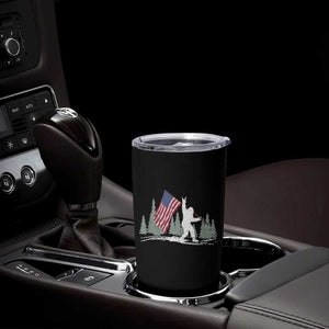 Bigfoot Tumbler Cup Sasquatch American Flag Patriotic TS10 Print Your Wear