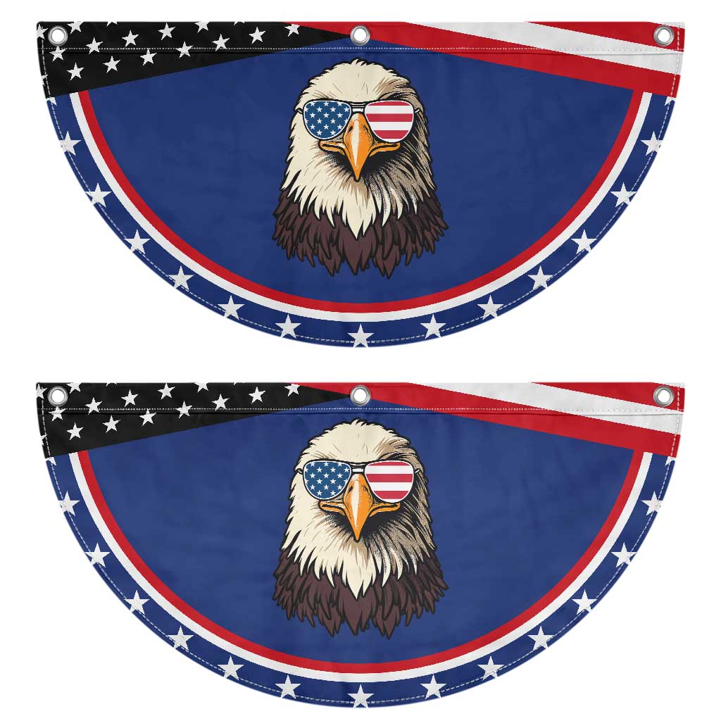 American Flag Eagle Patriotic Fan Flag 4th of July TS10 2pcs pack Classic Navy Print Your Wear