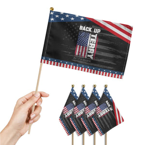 Back It Up Terry Put It In Reverse Patriotic Handheld Flag Funny 4th of July American Flag TS10 Print Your Wear