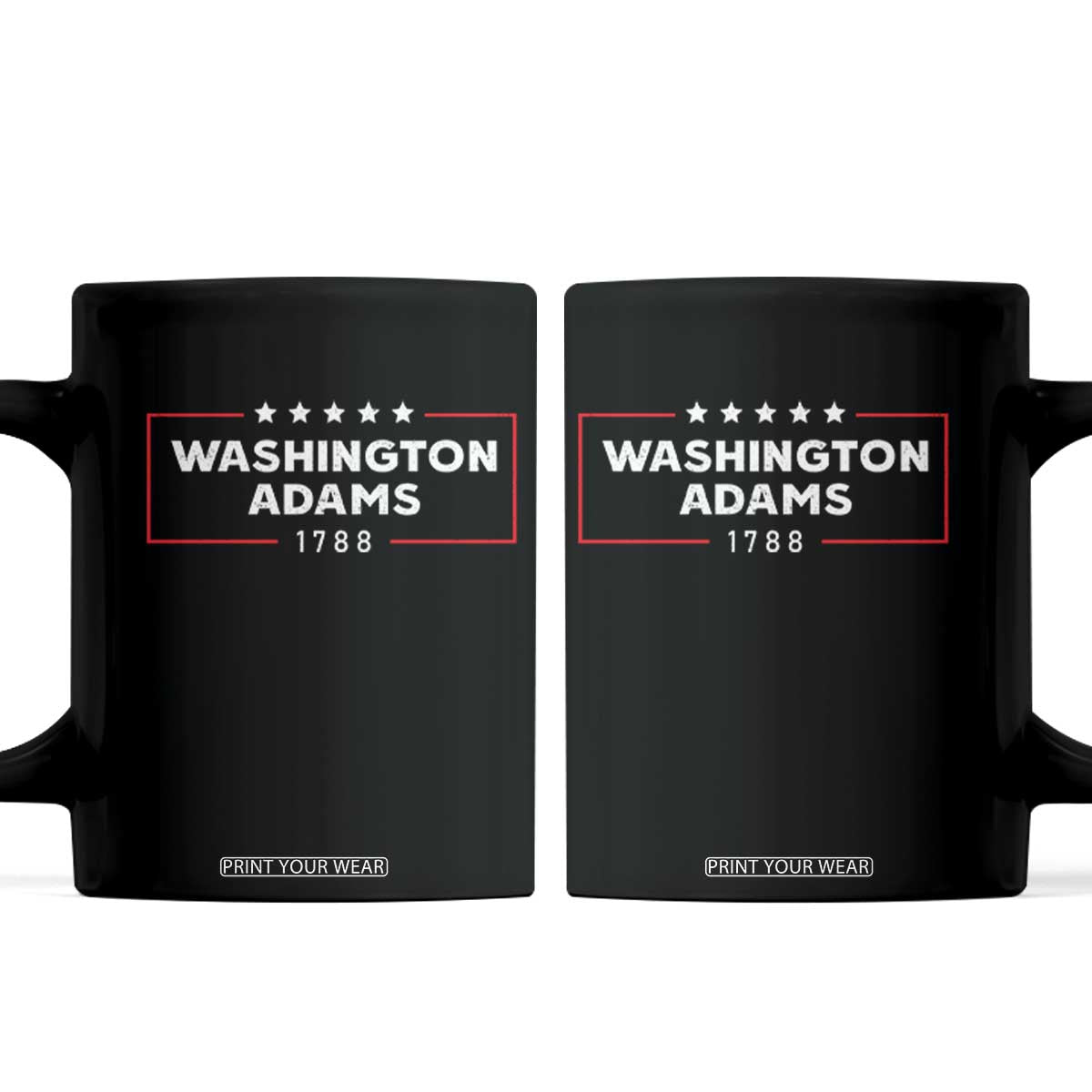 4th July George Washington 1788 Coffee Mug Retro President Campaign TS10 Black Print Your Wear