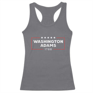 4th July George Washington 1788 Racerback Tank Top Retro President Campaign TS10 Charcoal Print Your Wear