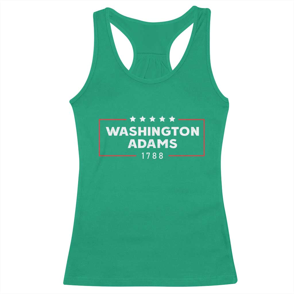 4th July George Washington 1788 Racerback Tank Top Retro President Campaign TS10 Irish Green Print Your Wear