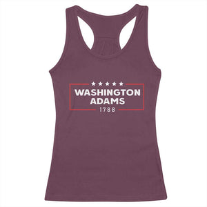 4th July George Washington 1788 Racerback Tank Top Retro President Campaign TS10 Maroon Print Your Wear