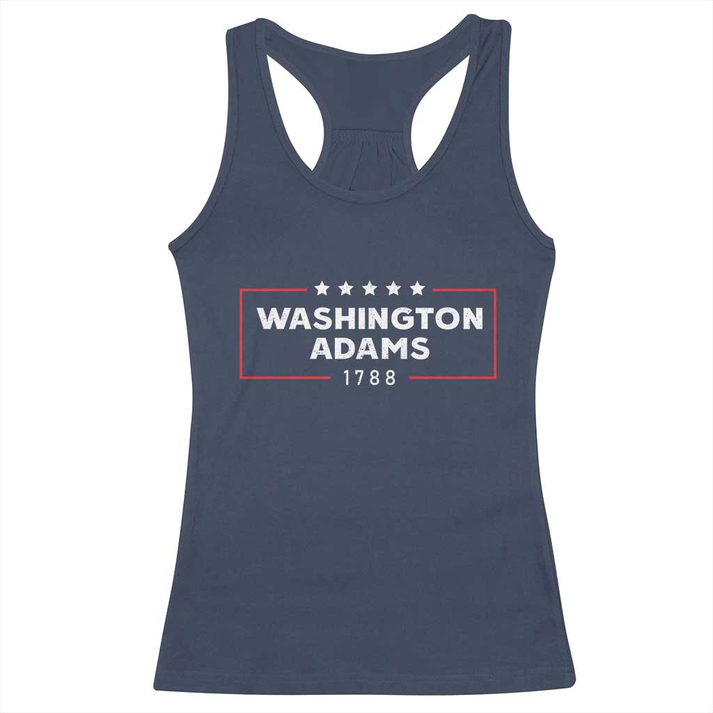 4th July George Washington 1788 Racerback Tank Top Retro President Campaign TS10 Navy Print Your Wear