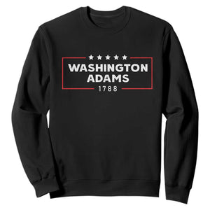 4th July George Washington 1788 Sweatshirt Retro President Campaign TS10 Black Print Your Wear