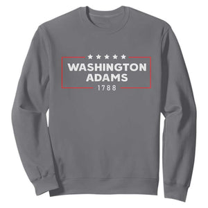 4th July George Washington 1788 Sweatshirt Retro President Campaign TS10 Charcoal Print Your Wear