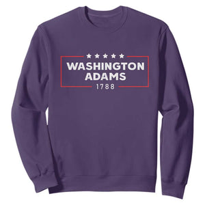 4th July George Washington 1788 Sweatshirt Retro President Campaign TS10 Purple Print Your Wear