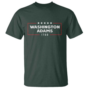4th July George Washington 1788 T Shirt Retro President Campaign TS10 Dark Forest Green Print Your Wear
