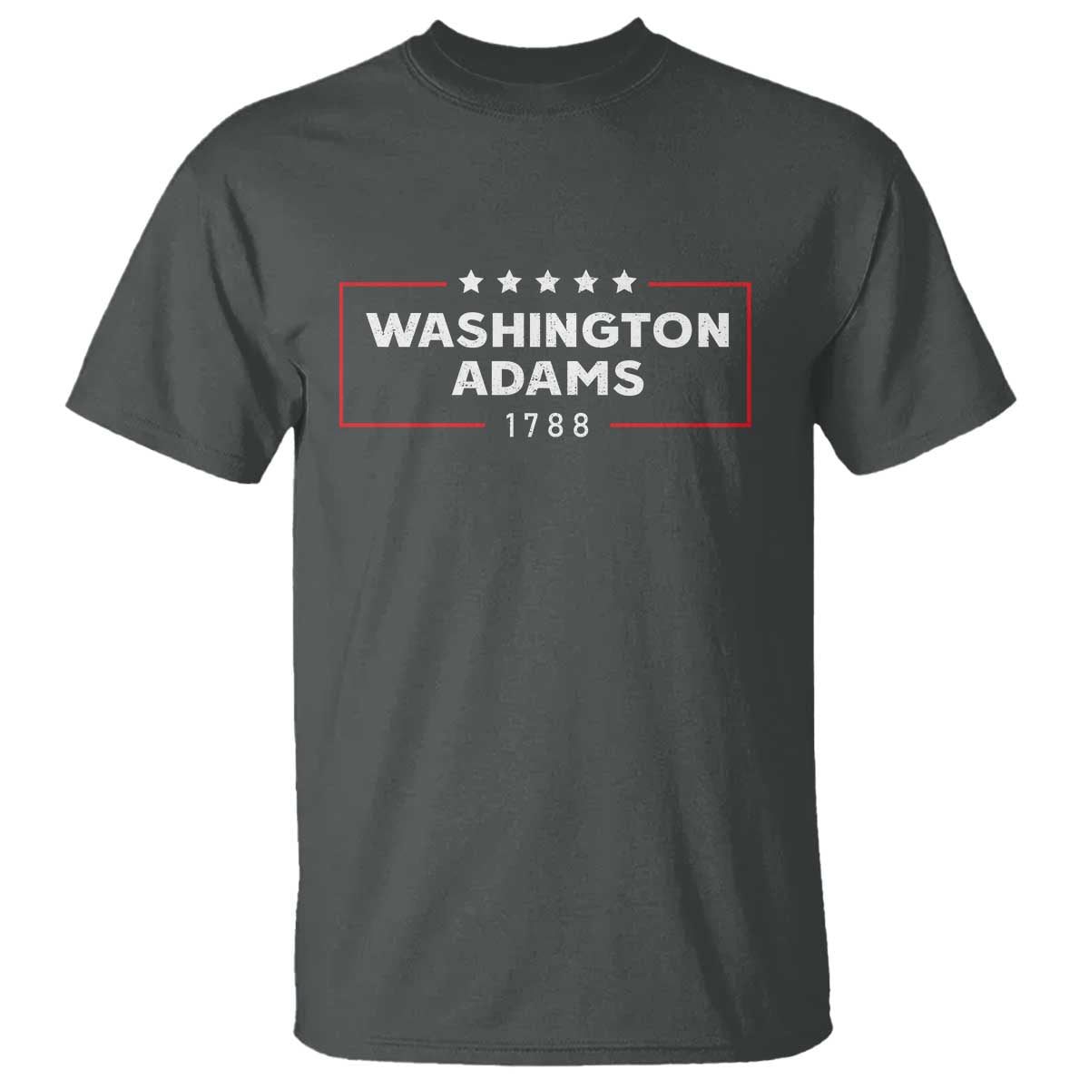 4th July George Washington 1788 T Shirt Retro President Campaign TS10 Dark Heather Print Your Wear