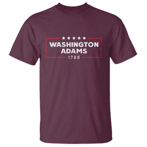4th July George Washington 1788 T Shirt Retro President Campaign TS10 Maroon Print Your Wear