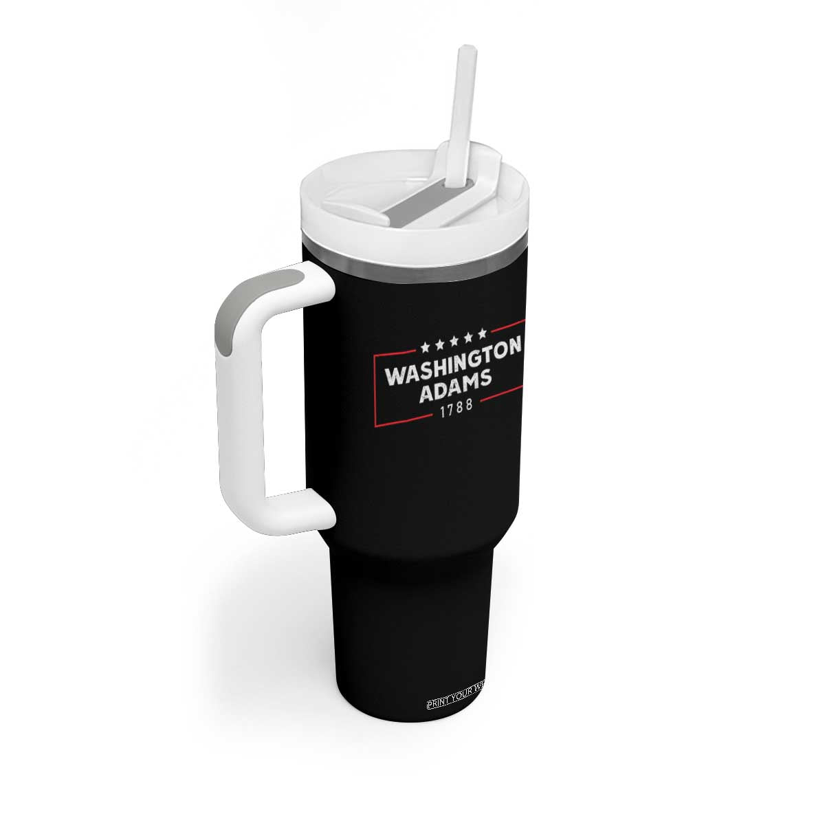 4th July George Washington 1788 Tumbler With Handle Retro President Campaign TS10 Print Your Wear