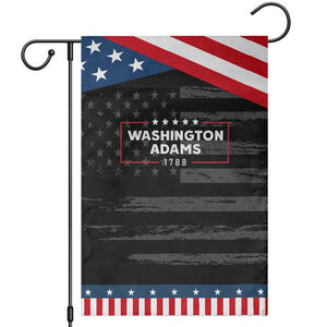 4th July George Washington 1788 Patriotic Garden Flag Retro President Campaign TS10 Distressed Black Blue Print Your Wear